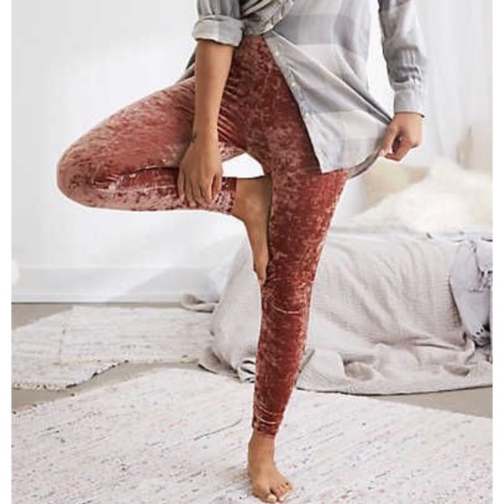 AERIE Chill. Play. Move. Crushed Velvet Legging XS